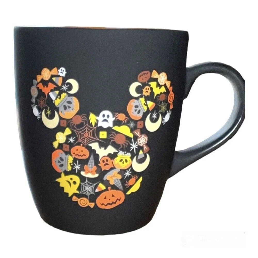 NEW 2023 Disney HALLOWEEN ICONS MICKEY MOUSE Matte Black Large  MUG